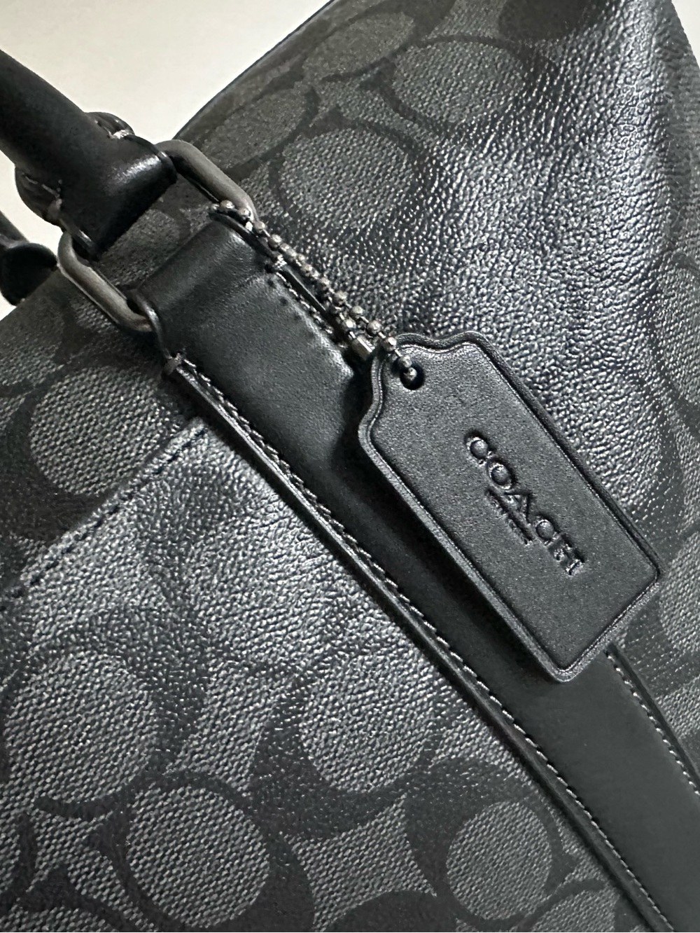 Coach Ellery Black Signature Travel Duffle NWOT - Picture 9 of 16